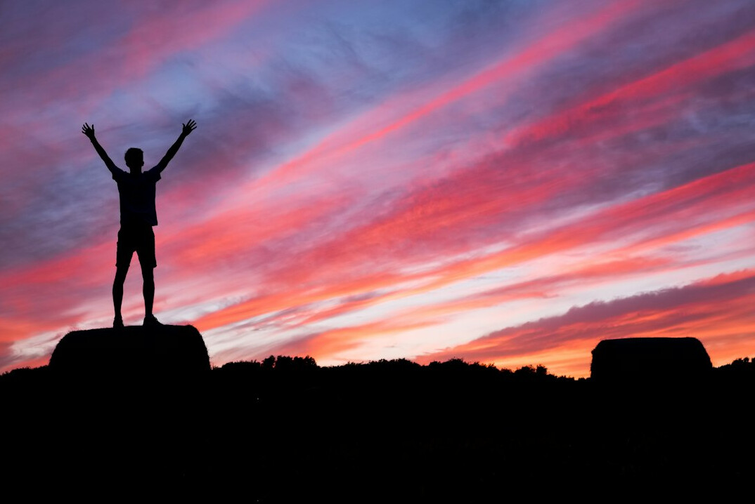 person achieving financial goals