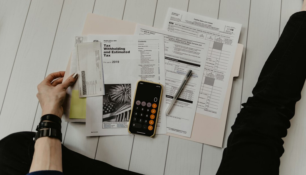 person reviewing bills